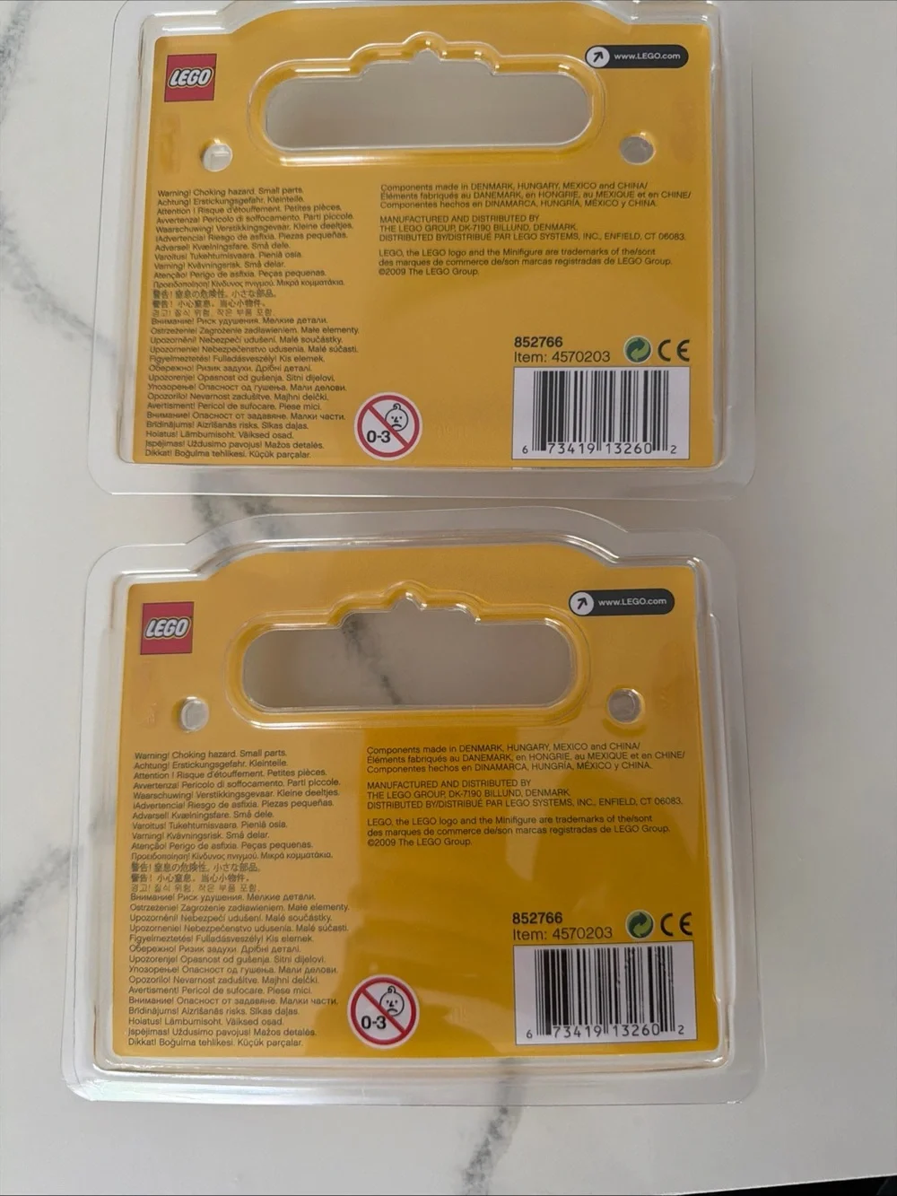 LEGO Minifigure Pack — Yellow Packaging